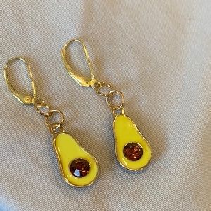 Avocado dangling earrings